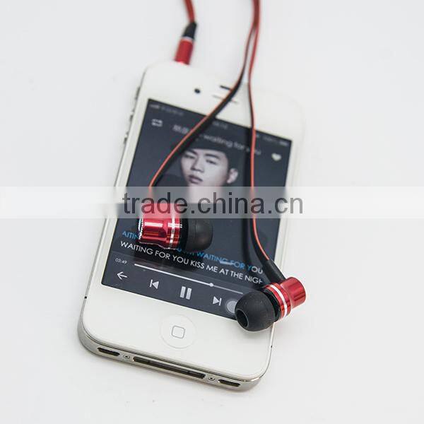 mobile phone accessories metal earphone