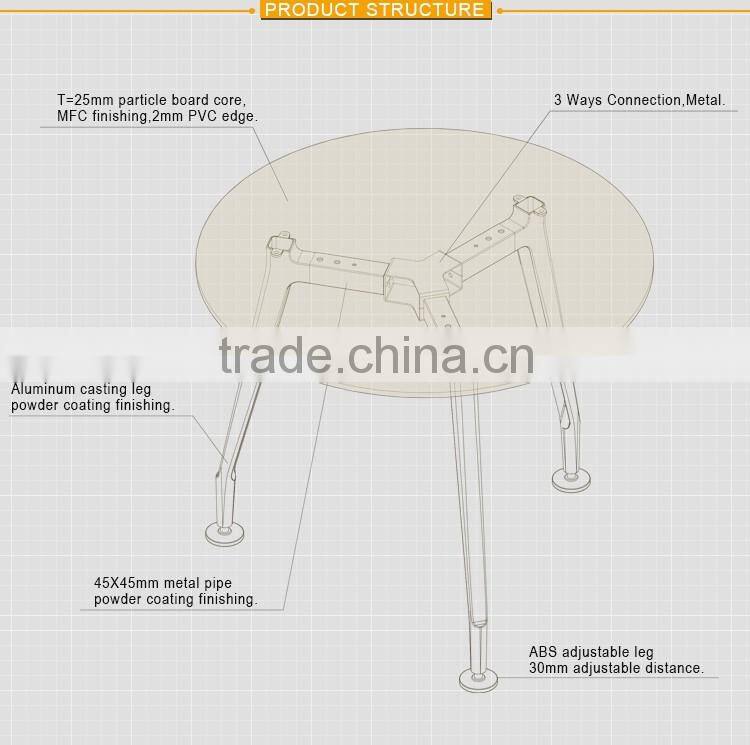 MDS Melamine Faced Chipboard PVC Edge Office Table Accessories