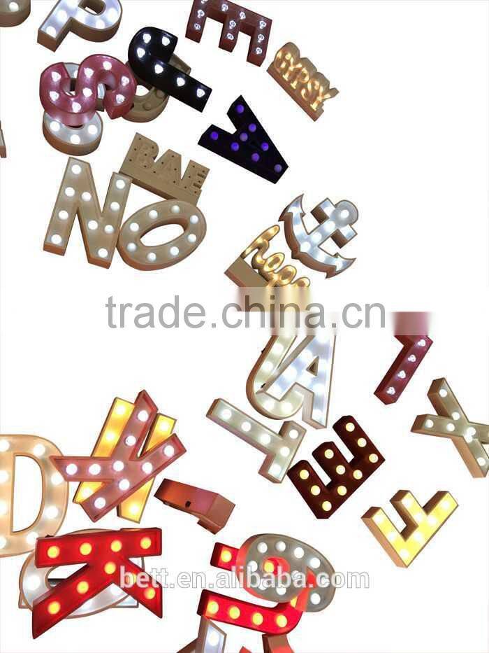 The Peace mark symbol led sign light with the battery