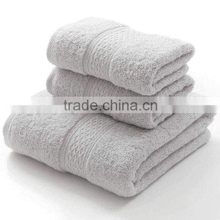 100% cotton jacquard bath face towel set high quality China suppliers