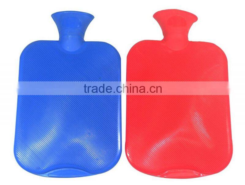 rectangular transparent pvc hot water bottle