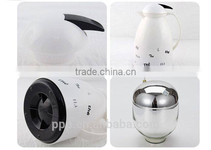 1.0L Plastic body vacuum jug with glass liner PP body outside