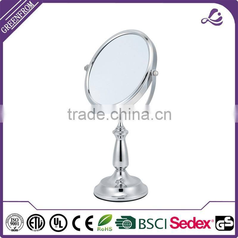 Custom modern round desktop makeup mirror