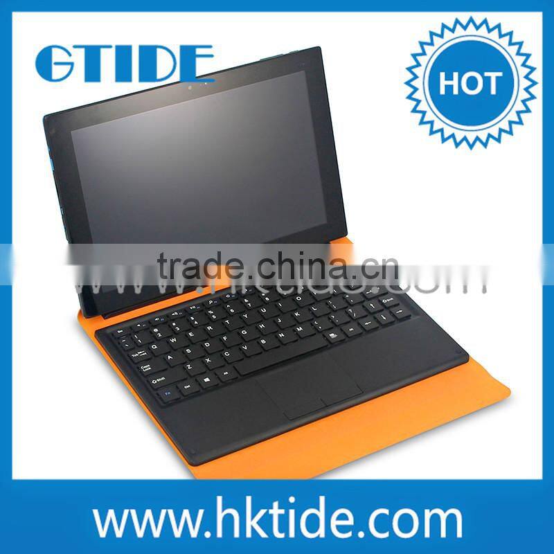 wireless pogo pin keyboard with leather stand case cover for windows 11.6 inch tablet