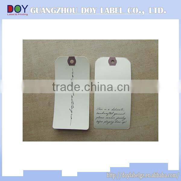 tyvek paper tag swing tag water proof paper hang tag