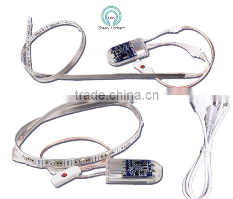 5v 24leds rechargable USB SMD3528 led shoes strip light