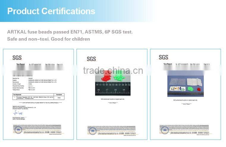 2016 hot sale Artkal perler beads plastic beads educational games for kids