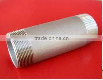 Black and galvanized steel pipe nipples