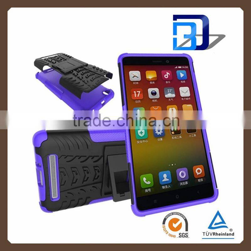 Cell phone accessory PC+TPU Hybrid Armor Case with Slim Stand phone case for Xiaomi Redmi 3 china wholesale