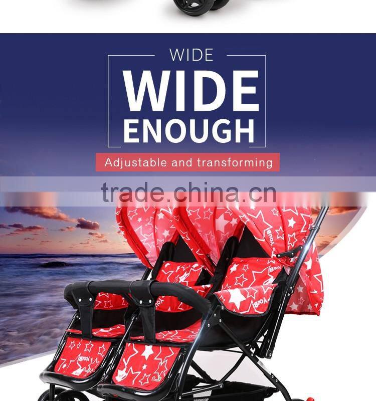 Polyester Material and Good Baby Stroller Type Best Double Prams
