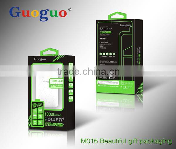 Hottest new design 5V 2.4A portable lcd power bank 10000mah