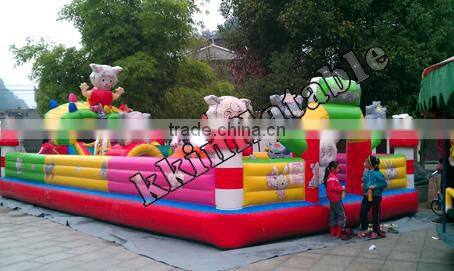 Funny kids inflatable fun city