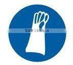 Disposable food servic pe plastic transparent gloves