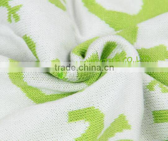 Black Rabbit White and Grey Super Soft Knitted Blanket