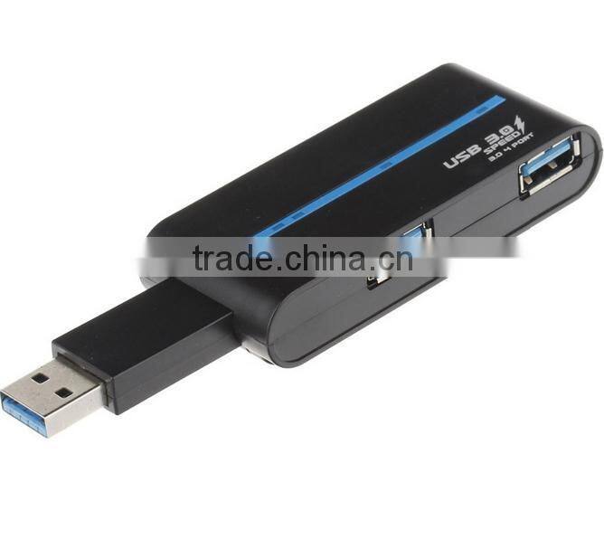 Hot Mini Rotatable 4 Ports USB Hub High Speed USB Hub Hot Sell USB 3.0 Hub Black & White Available