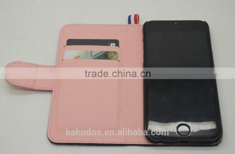 Kakudos Factory Supply Wallet Leather Case for iphone 6