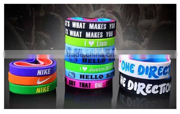 Special custom silicone rubber bracelet/silicone rubber bracelet