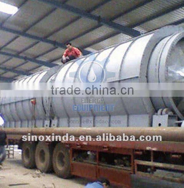 XD Waste plastic pyrolysis plant to oil, carbon black, steel