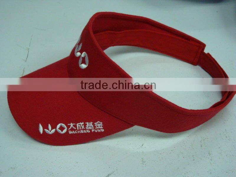 Embroidered Pattern and Character Golf Style sun visor