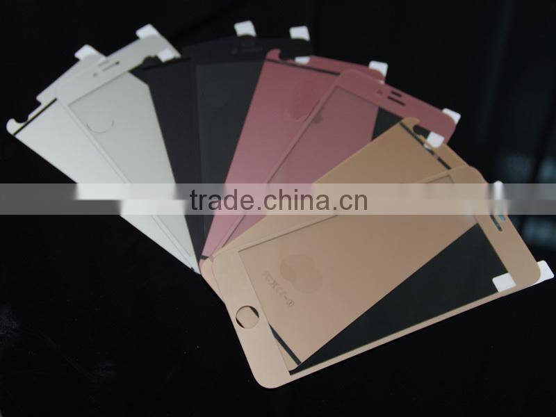 2015 new arrive Titanium alloy tempered glass film for iPhone 6 Titanium Alloy screen protector