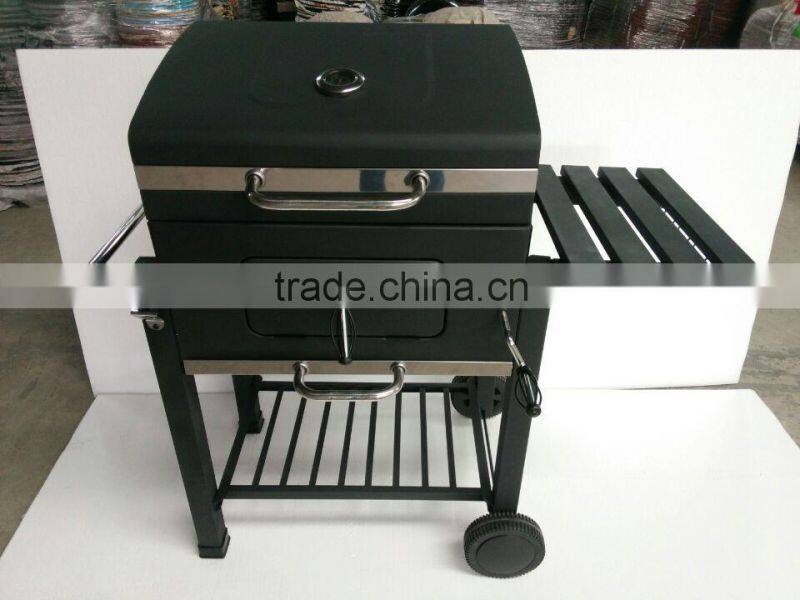 Outdoor garden charcoal bbq smoker grill