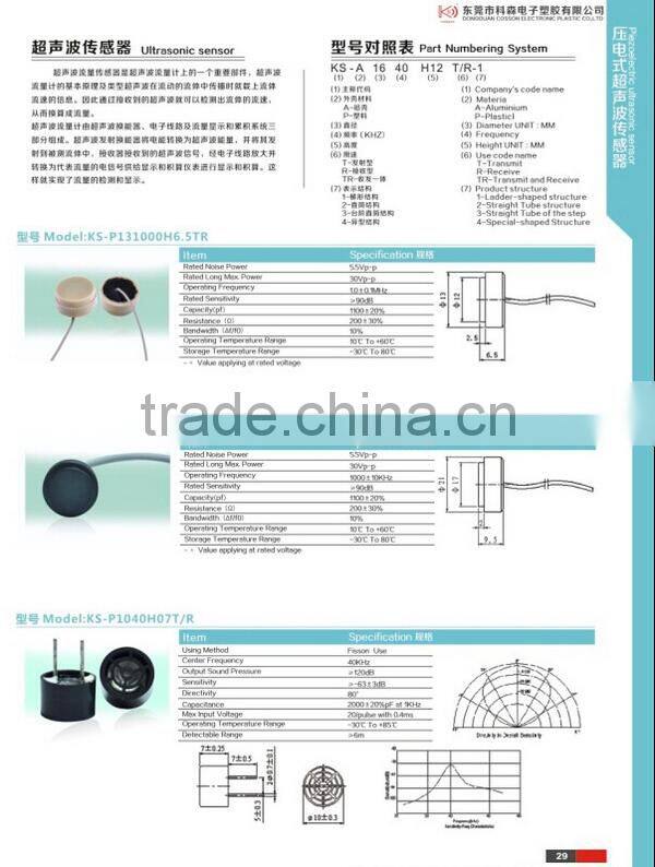 ultrasonic transducer for air vehicle