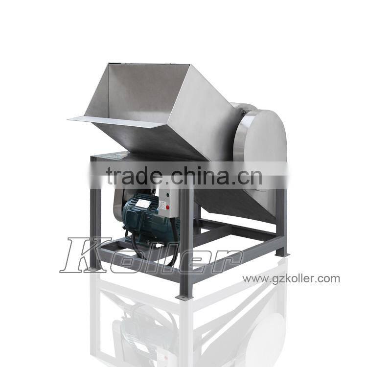 For block ice use Ice Crusher Machine Koller VIB100