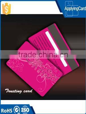 Top ten manufacturer supply smart membership card pvc contact card with magnetic stripe
