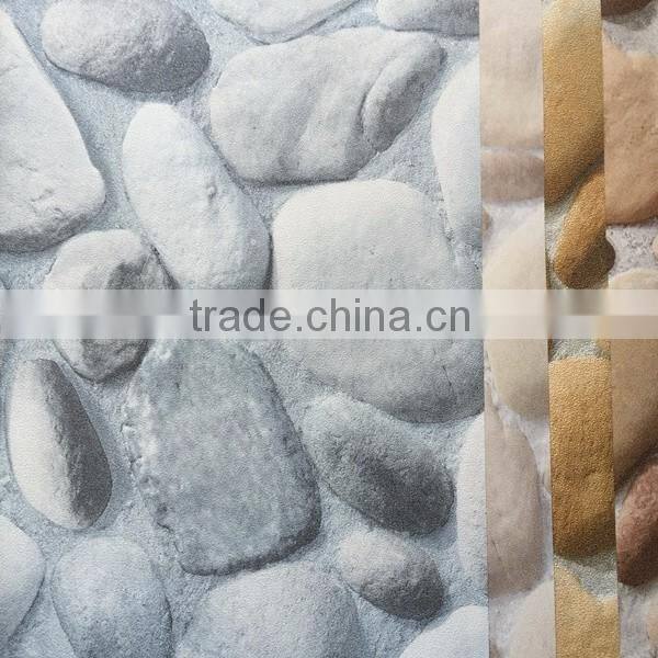 river rock pattern vinyl wallpaper
