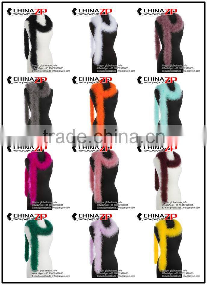 NO.1 Supplier ZPDECOR Wholesale 30g Weight Fluffy Colored Navy Blue Turkey Marabou Feathers Plumage Boas