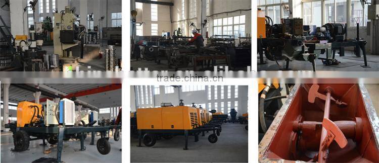 China famous concrete pump with mixer 30m3/h,40m3/h,60m3/h