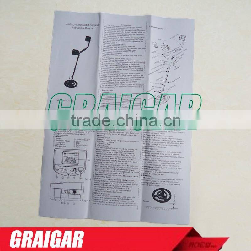 Smart Sensor AS924 High Quality Rechargeable Under Ground Metal Detector Gold Coin Detector