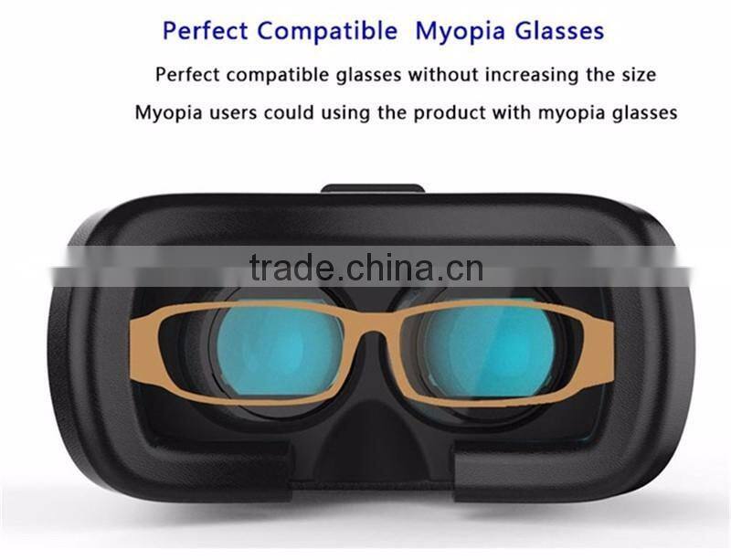 VR box 1.0 with Joystick Hot selling 3d virtual video glasses with great price For smart phone/Tablet/Pad