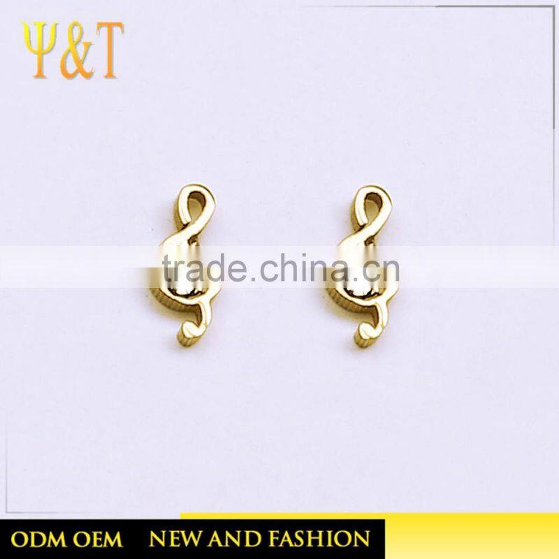 Factory price stainless steel silver plated minnie mouse stud earrings from chinese supplier