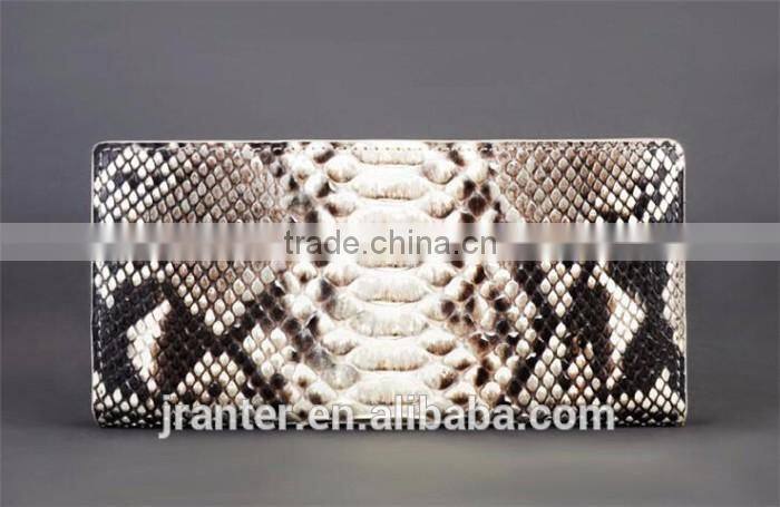 Wholesale classic real python snake skin lady clutch wallet,luxury fashion slim wallet for women