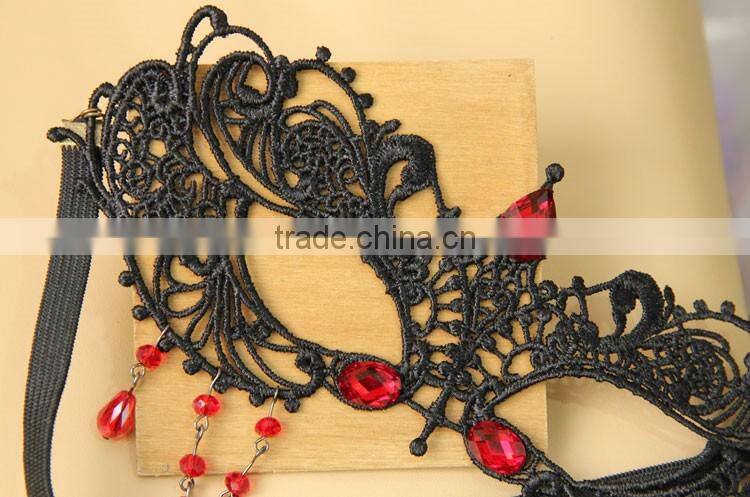 MYLOVE sexy lace masquerade mask with crystal women high quality accessory MLMJ29