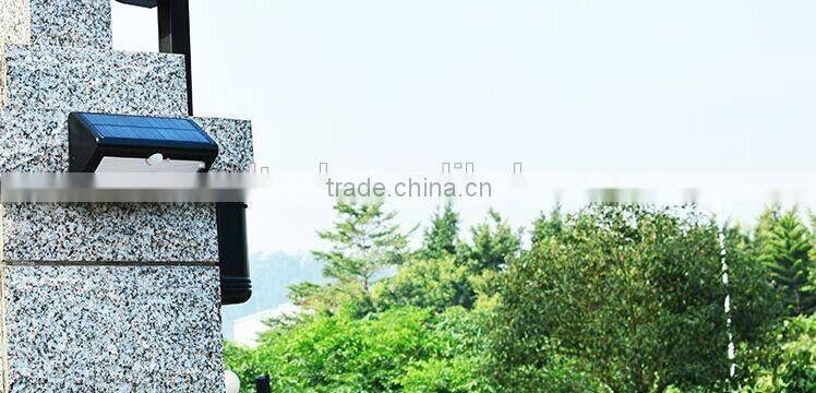 IP65 powerful solar motion sensor light solar wall lights solar fence lights with 38leds