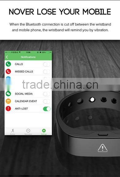 2016 Bluetooth 4.0 Bracelet, fitness smart activity tracker, motion detection