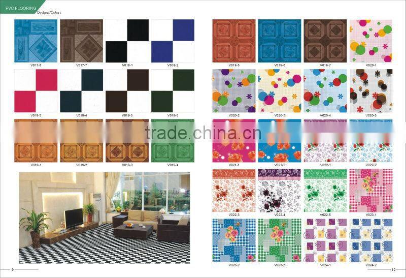 laminate flooring roll with various designs & colors
