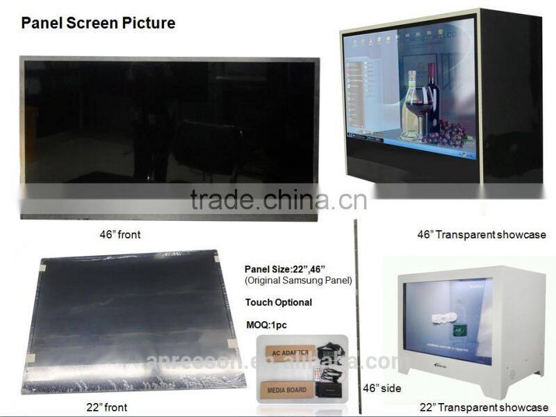 Anrecson Digital Transparent LCD Advertising Screen with Touch