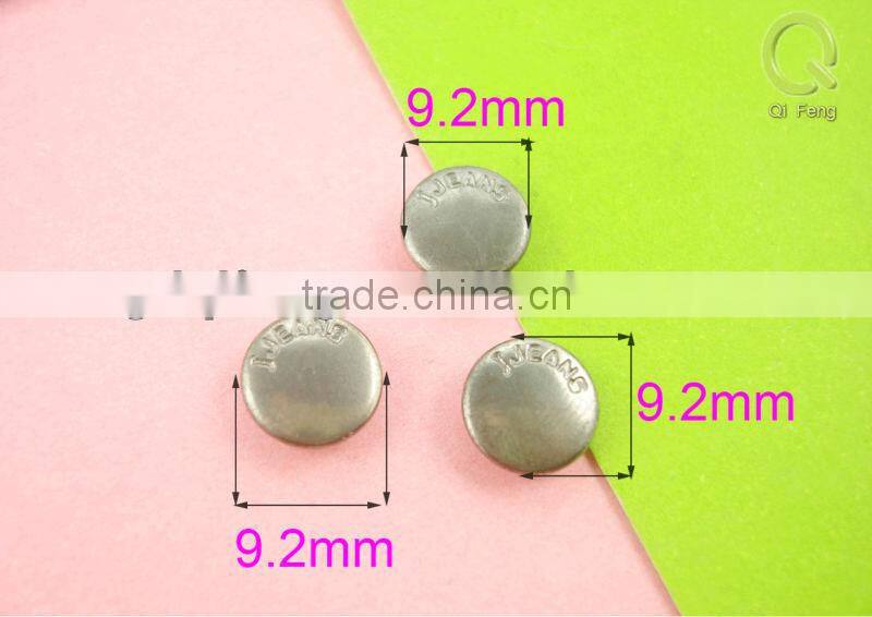 2013 customered made j rivets and studs Decoration Handbag rivet 9.2mm