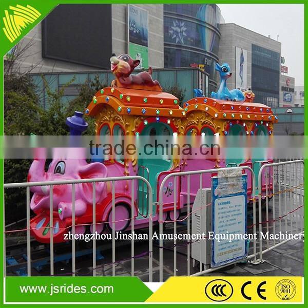 Commerical kids games track train amusement ride electric train ride