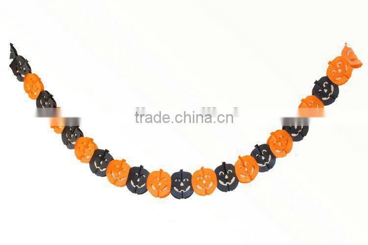 Hot sale Halloween garland spider skull paper garland flower tassel garland