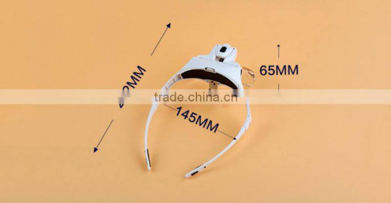 factory prices lenses glass and plastice head magnifier glass examination lamp