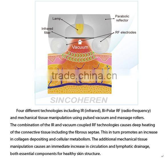2016 Multi functional IR RF vacuum body contouring machine