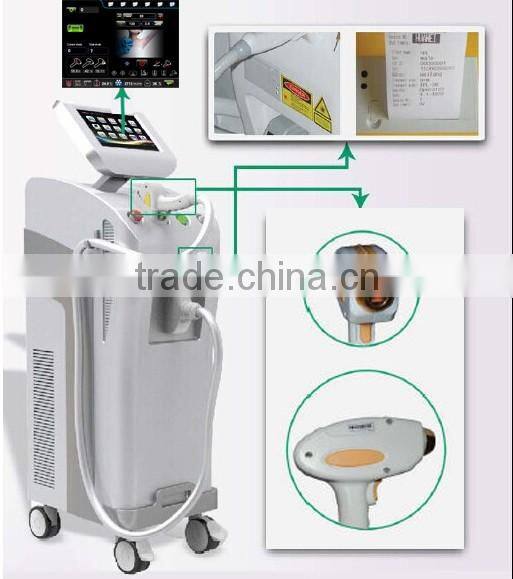 Popular Powerful Germany handpiece 2016 new design 808nm diode laser hair removal machine /laser beauty equipment