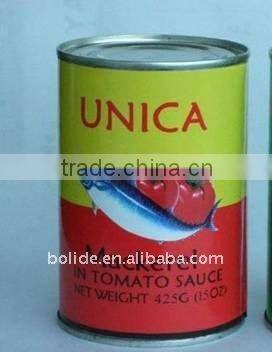 425g canned mackerel fish in tomato paste