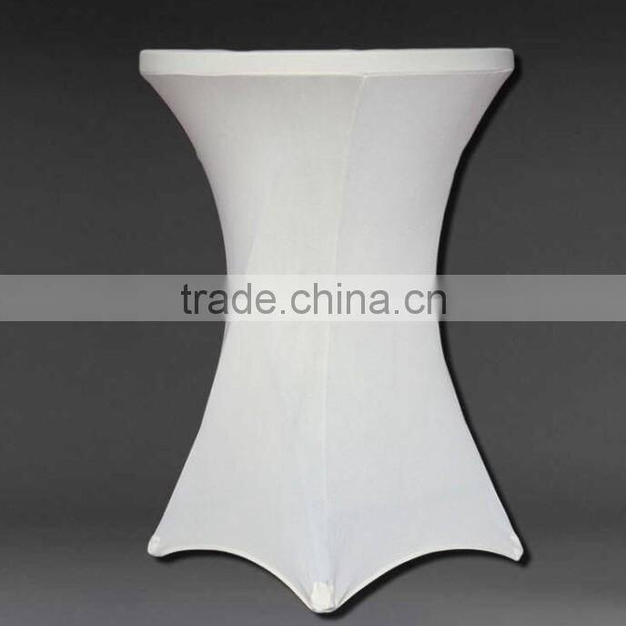 LZB016 fashionable solid color blue cocktail table cover for sale