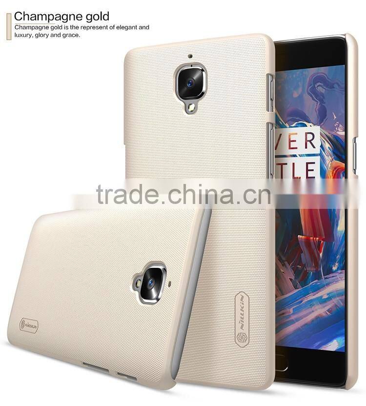 2016 ORIGINAL Nillkin Super Frosted Shield Case Back Cover For OnePlus 3 High Quality BACK COVER FREE LCD PROTECTOR INSIDE