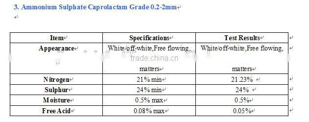 White Crystal Ammonium Sulphate